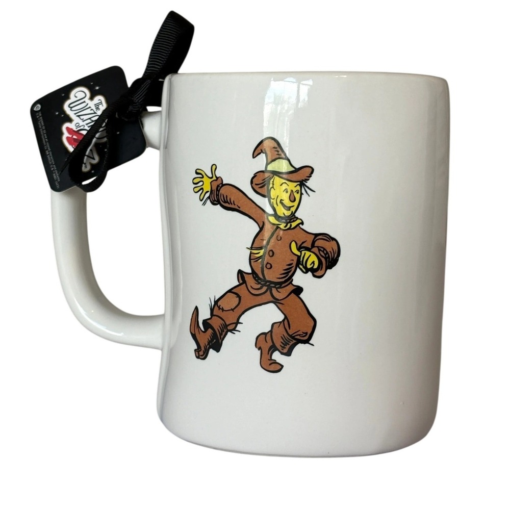 Rae Dunn Wizard of Oz Scarecrow Mug If Only I Had A Brain Ceramic Coffee Cup NEW